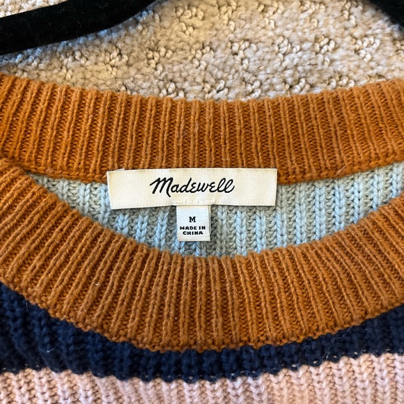 Madewell Multicolor Striped Crew Neck Sweater - Picture 9 of 10